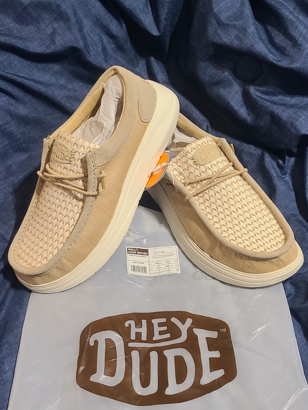 Hey Dude Wally Comf Woven Slip On, New In Original Packaging! Men 9/Women 11